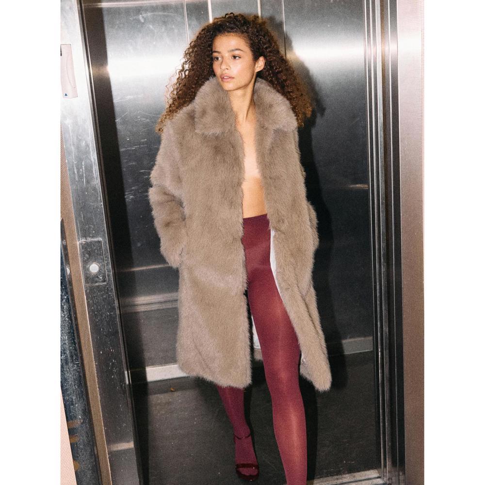 Noisy May Evie Faux Fur Coat